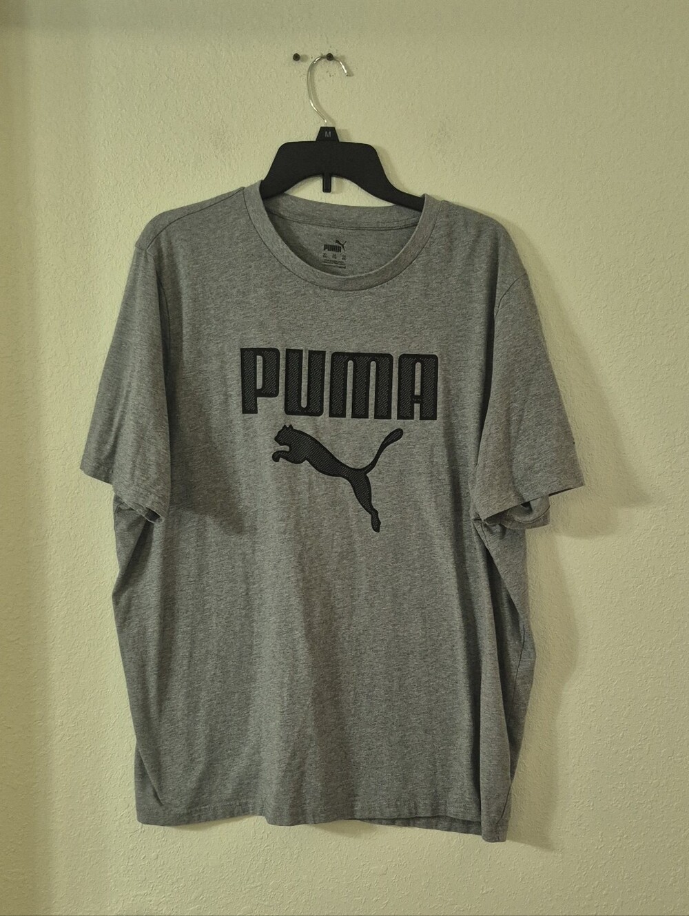 Puma Gray Short-Sleeve Logo Tee